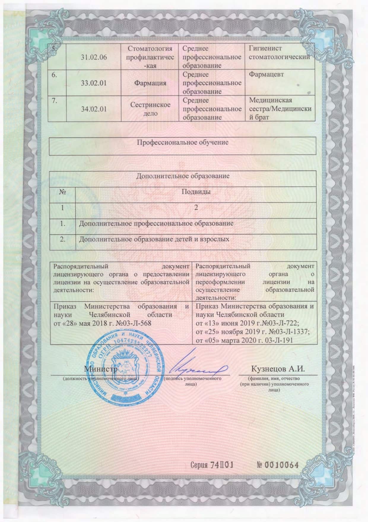 Лицензии